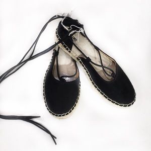 Lace up flats shoes, new